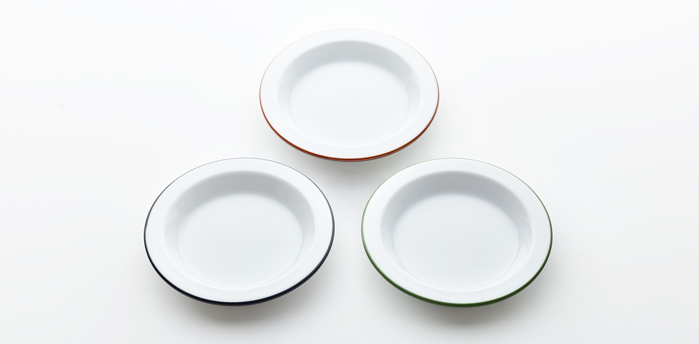 Cords Rim Plate 100mm　3枚セット