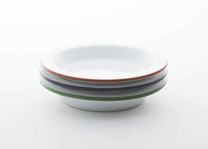 和の薫る上質なひと品 「Cords Rim Plate 100mm 3枚セット」 | 俄