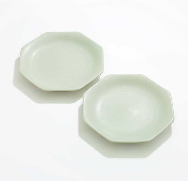 和の薫る上質なひと品 「Meimei-were 16.5取皿 八角（青白マット）2枚